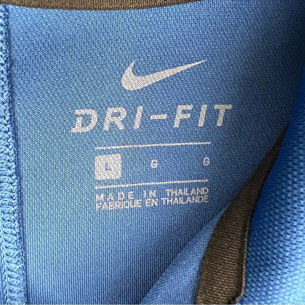 Nike mens Dri-Fit golf polo in blue size large